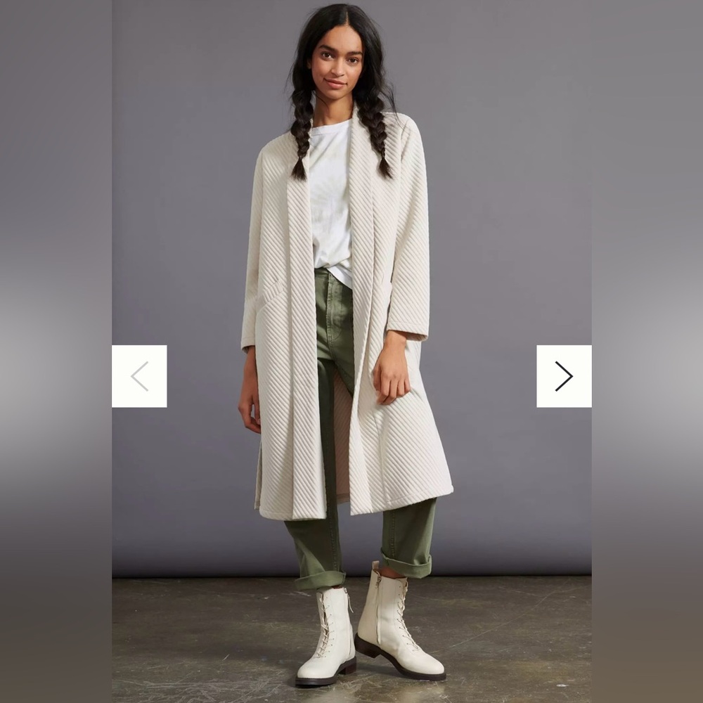 Steve Madden Cream Longline Coat